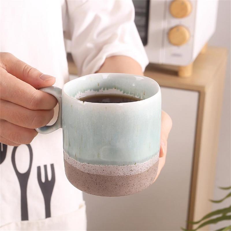 Creative Kiln Change Scandinavian Retro Large Capacity Ins Mug Household High-value Christmas Gifts Ceramic Mugs