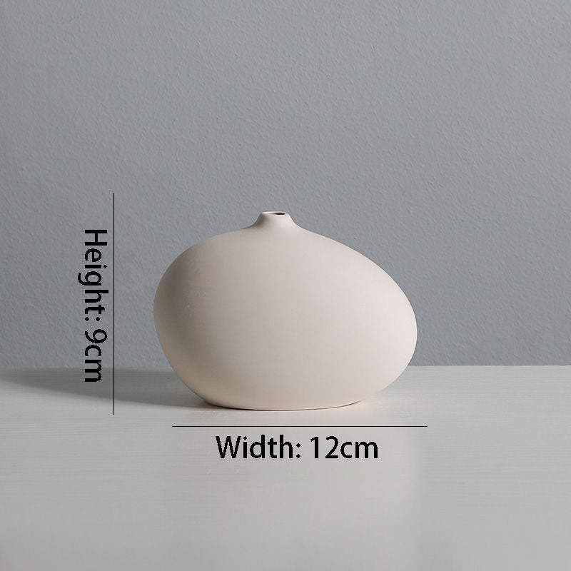 Antique Vases Plain Embryo Ceramics Ins Style High Value Flower Arrangement Wine Cabinet Decorations Ornaments Crafts