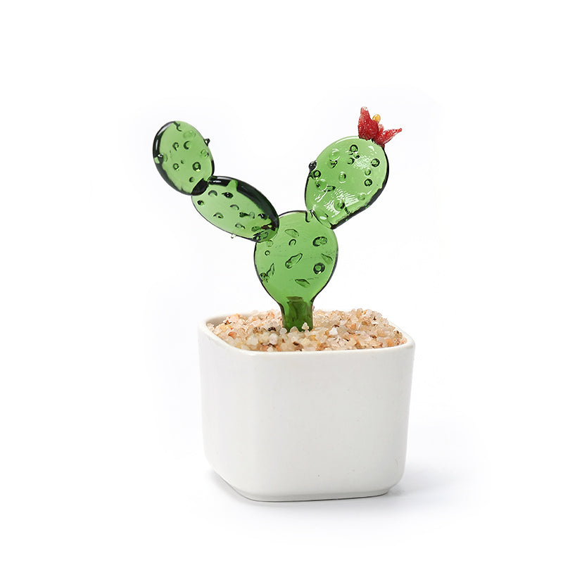 Glazed potted plants modern minimalist style glazed ornaments potted plant pots cactus bell orchid flower