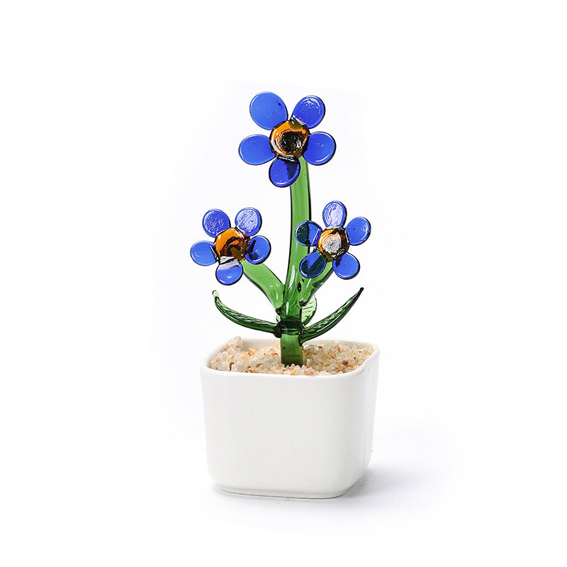 Glazed potted plants modern minimalist style glazed ornaments potted plant pots cactus bell orchid flower