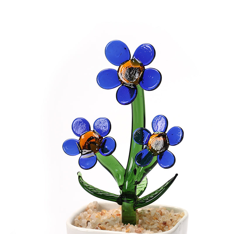 Glazed potted plants modern minimalist style glazed ornaments potted plant pots cactus bell orchid flower