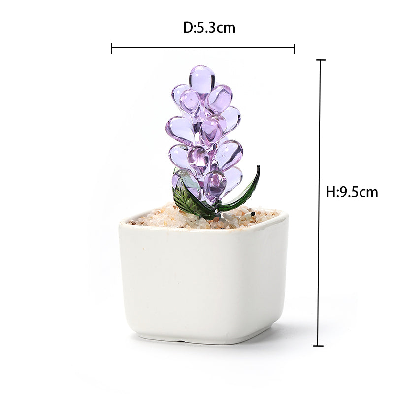 Glazed potted plants modern minimalist style glazed ornaments potted plant pots cactus bell orchid flower