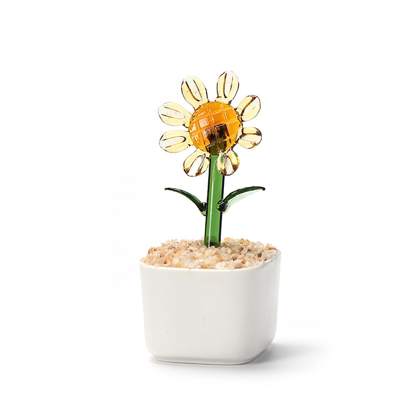 Glazed potted plants modern minimalist style glazed ornaments potted plant pots cactus bell orchid flower
