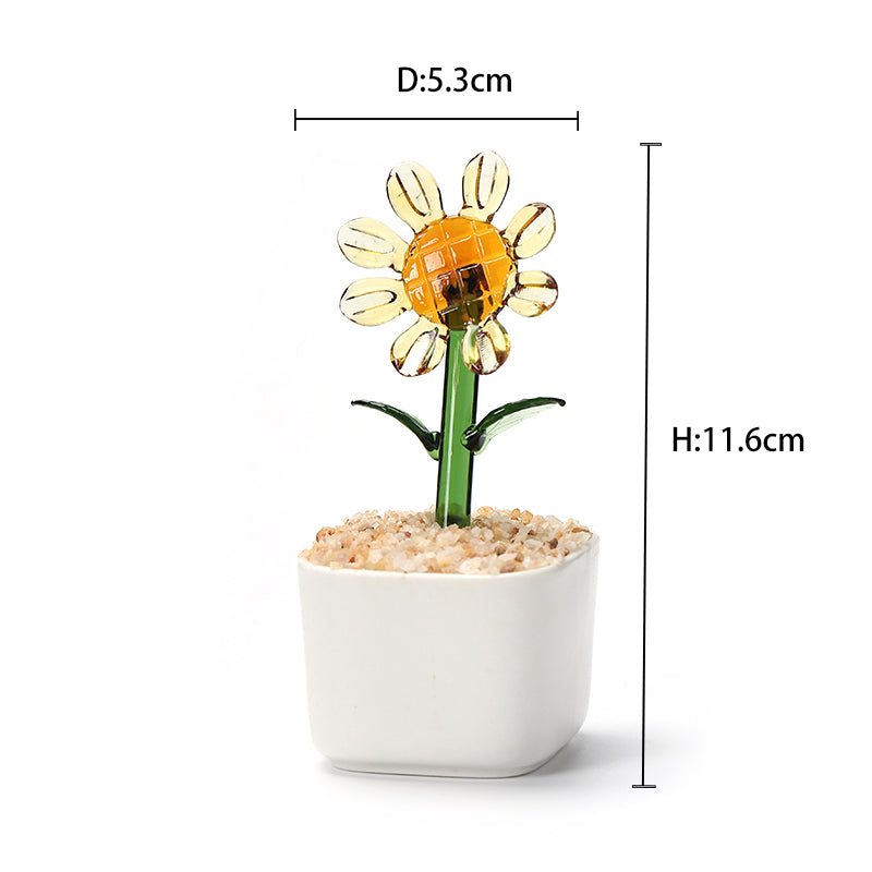 Glazed potted plants modern minimalist style glazed ornaments potted plant pots cactus bell orchid flower