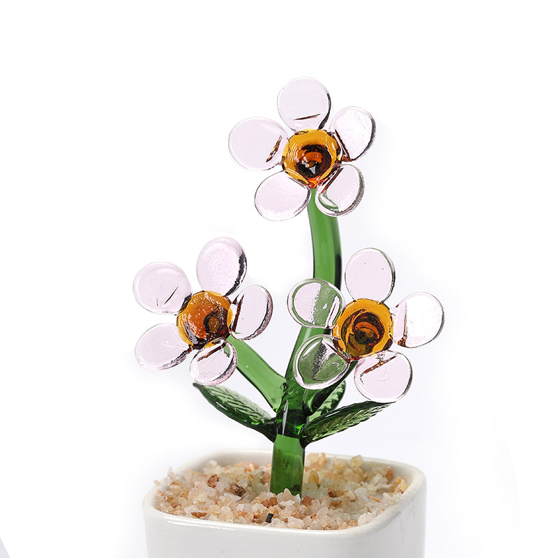 Glazed potted plants modern minimalist style glazed ornaments potted plant pots cactus bell orchid flower