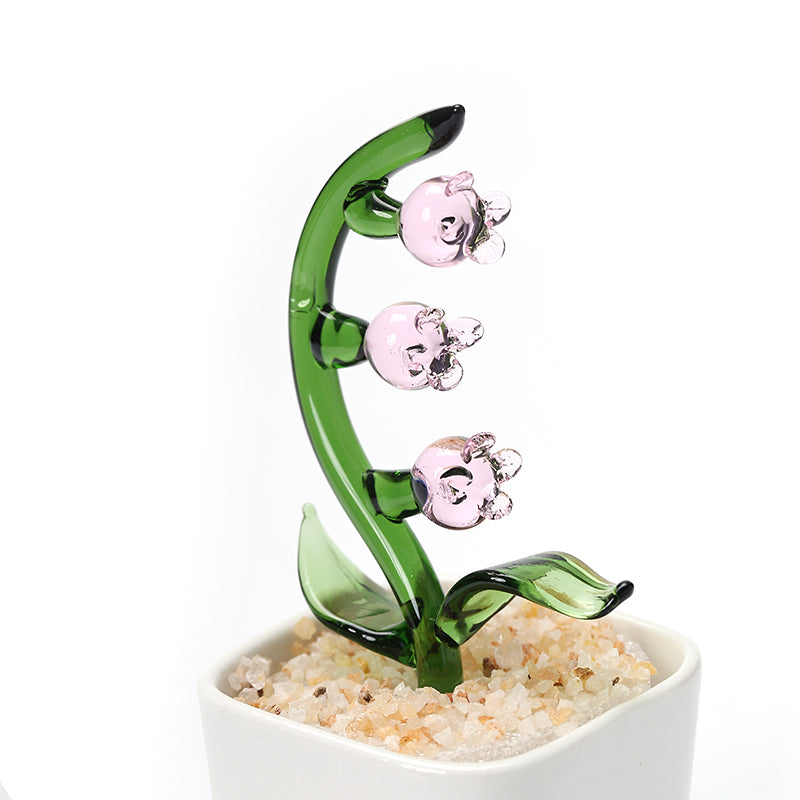 Glazed potted plants modern minimalist style glazed ornaments potted plant pots cactus bell orchid flower
