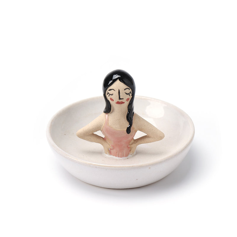 Ceramic jewellery tray new European jewelry storage tray creative ring earrings necklace jewelry decoration tray