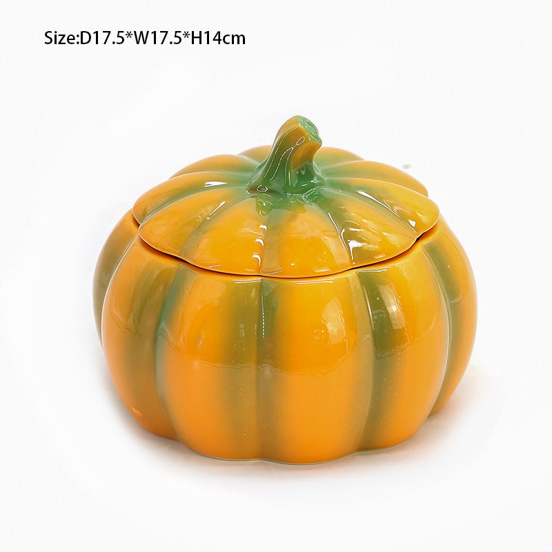 Pumpkin Cutlery Set Modern Kitchen Cutlery Set Luxury pumpkin shape pumpkin colour high quality ceramic