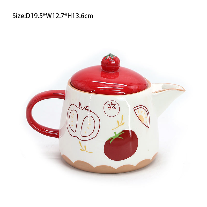 Tomato Pattern Ceramic Kitchen Utensils Ceramic Kitchenware Set Tableware Ceramic Tableware Set Collection Kitchenware Ceramic Speciality