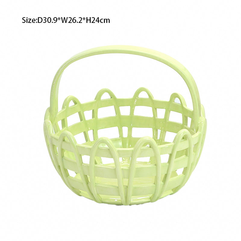Ceramic fruit basket ceramic mug ceramic kitchenware ceramic fruit basket bowl set porcelain dining table kitchen fruit basket
