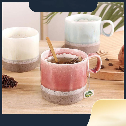 Creative Kiln Change Scandinavian Retro Large Capacity Ins Mug Household High-value Christmas Gifts Ceramic Mugs