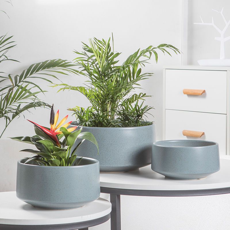Flower pots large calibre large clay pots ceramic short models simple creative butterfly orchid succulent green plant pots