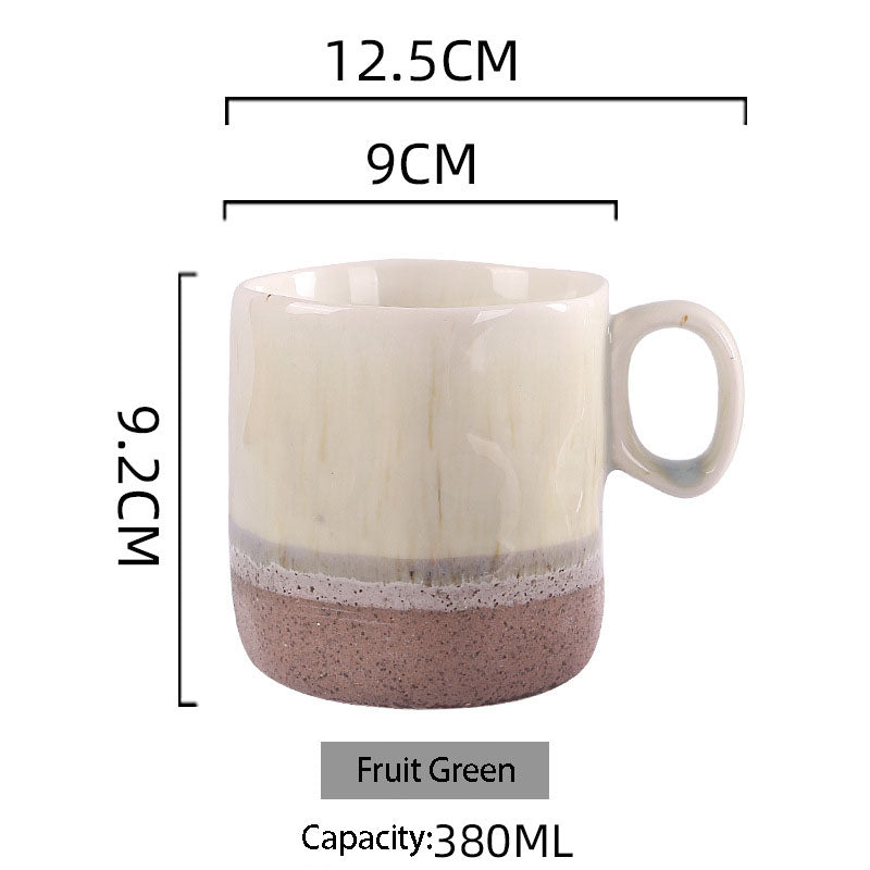 Creative Kiln Change Scandinavian Retro Large Capacity Ins Mug Household High-value Christmas Gifts Ceramic Mugs