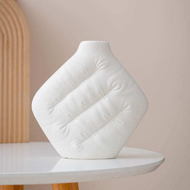 Holding Pillow Vase Ceramic Ornament Vase Ceramic Premium Sense Crafts Home Decoration Factory Direct Sale