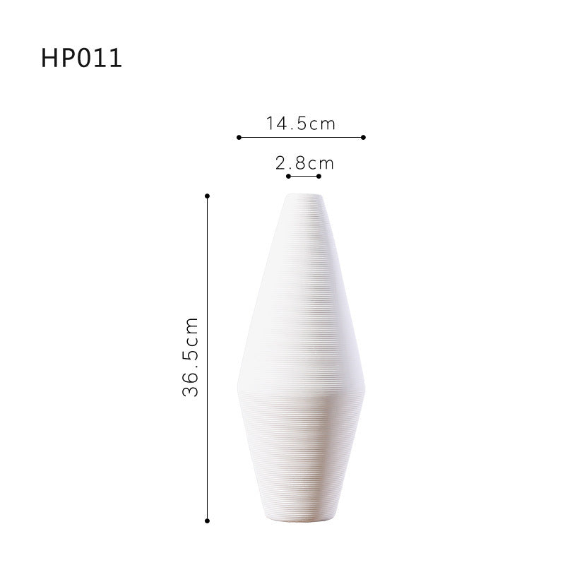 Scandinavian Modern Ins Ceramic Vase Dry Flower Arrangement Living Room Bookcase Wine Cabinet Sample Room Decorative Accessories