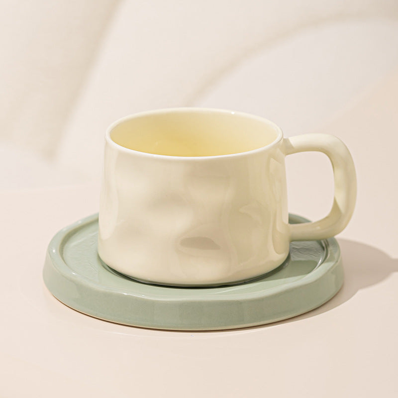 Ceramic Coffee Mug Exquisite Mug Afternoon Tea Cup Tea Cup Couple Cup Saucer French Female High-value Cup Gift