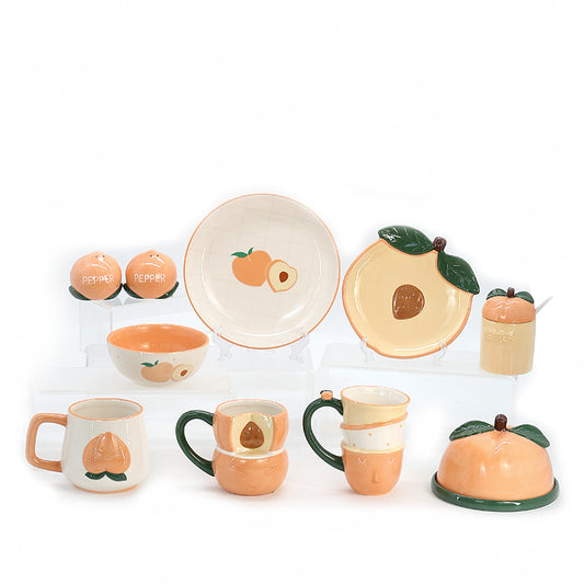 Ceramic Dinnerware Set Peach series kitchen supplies kitchen utensils