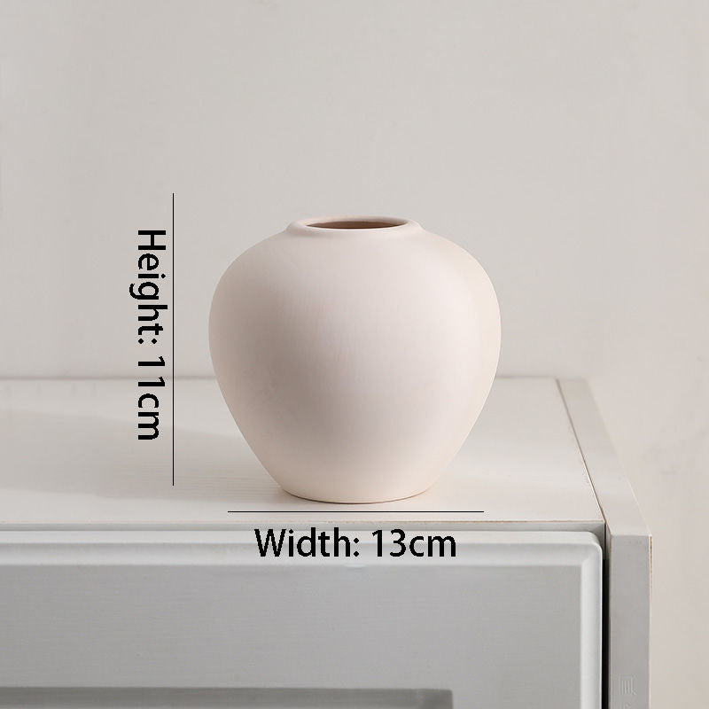 Antique Vases Plain Embryo Ceramics Ins Style High Value Flower Arrangement Wine Cabinet Decorations Ornaments Crafts