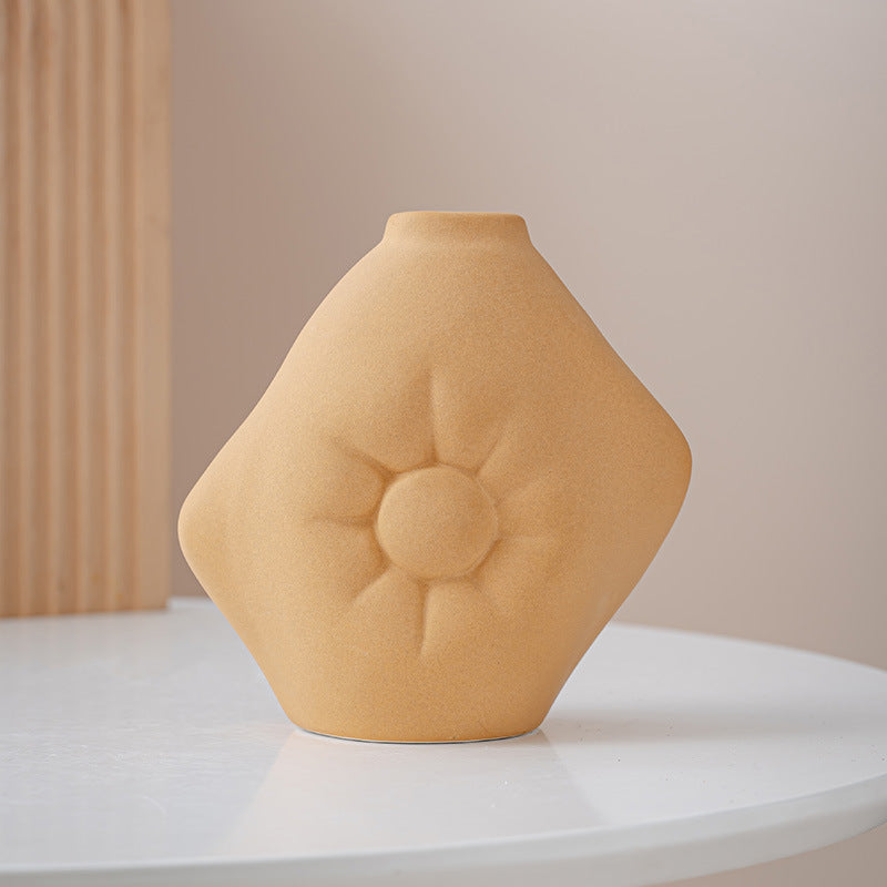 Holding Pillow Vase Ceramic Ornament Vase Ceramic Premium Sense Crafts Home Decoration Factory Direct Sale