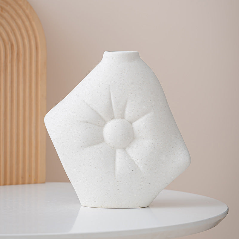 Holding Pillow Vase Ceramic Ornament Vase Ceramic Premium Sense Crafts Home Decoration Factory Direct Sale