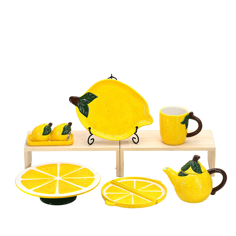 2023 Inexpensive Creative Promotional Gifts Ceramic Coffee & Tea Mug Tableware Set Fruit & Lemon Mugs