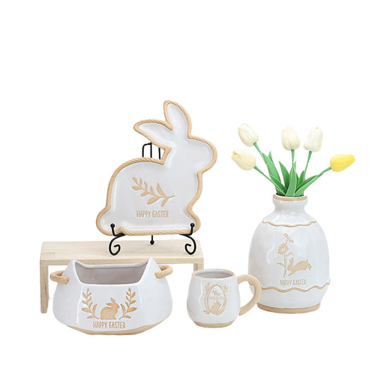 Ceramic Tableware Set Collection Kitchenware Ceramic Speciality Ceramic vase Rabbit Series