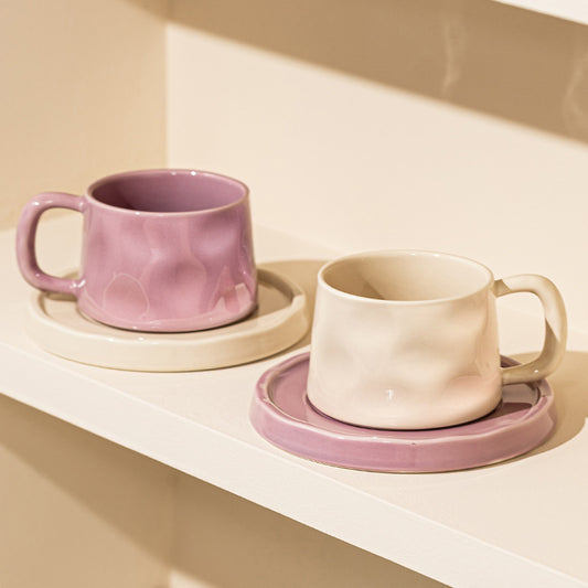 Ceramic Coffee Mug Exquisite Mug Afternoon Tea Cup Tea Cup Couple Cup Saucer French Female High-value Cup Gift