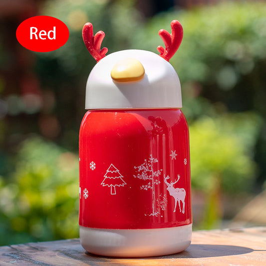 Children's Cartoon Cup Christmas Small Gift Opening Attraction Gift Giving Double Glass Mug Students
