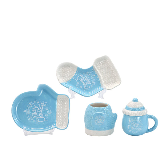 Ceramic Dinnerware Set  2024 New Design Custom Hand Paint Cups Manufacturer Christmas Ceramic Coffee Mugs