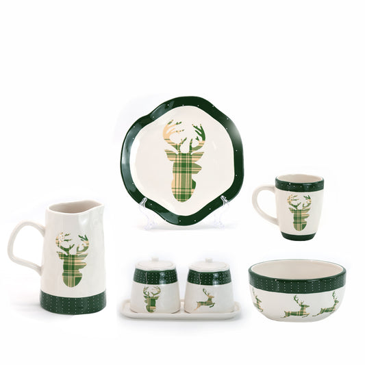 Ceramic Dinnerware Set Kitchen utensils tableware sets kitchen utensils can be customized with printing technology