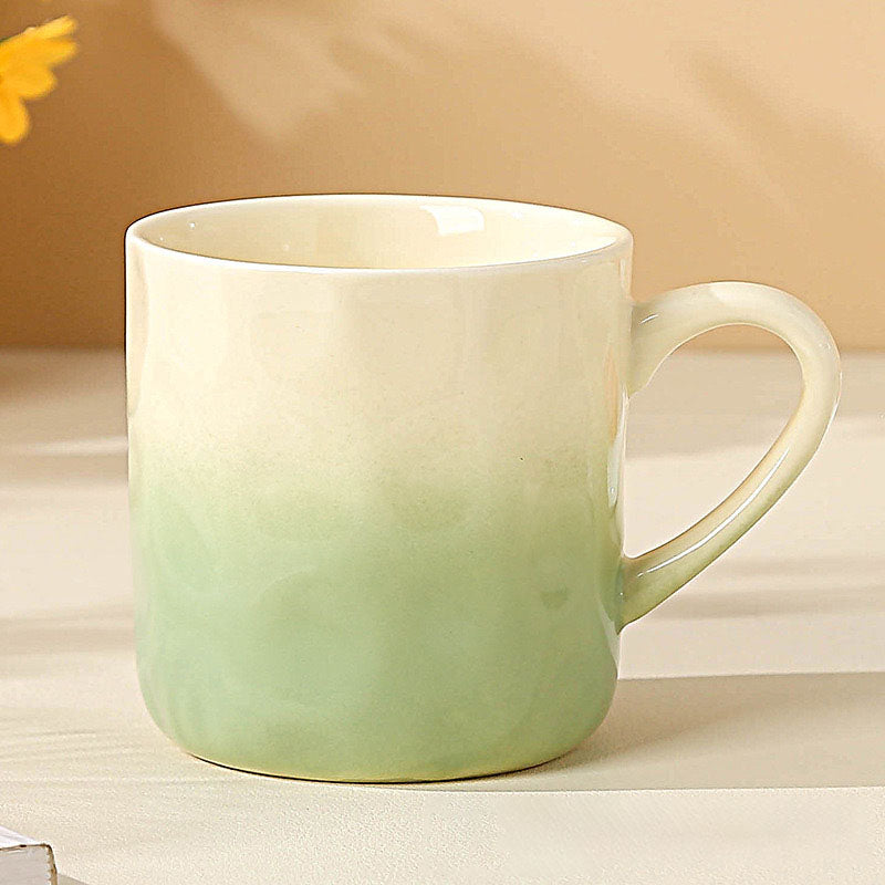 High-color Gradient Mug Companion Gift Women Mug Home Design Ceramic Mug Couple Breakfast Mug Gift
