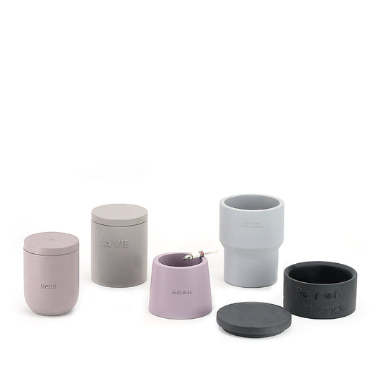 Ceramic Candle Holder  Ceramic ashtray Heavy-Duty Ceramic set of 5 Modern Assorted Color Ashtray: Ultra-Stylish, Easy-Clean & Smoke-Proof Design for Indoor/Outdoor/Patio/Balcony