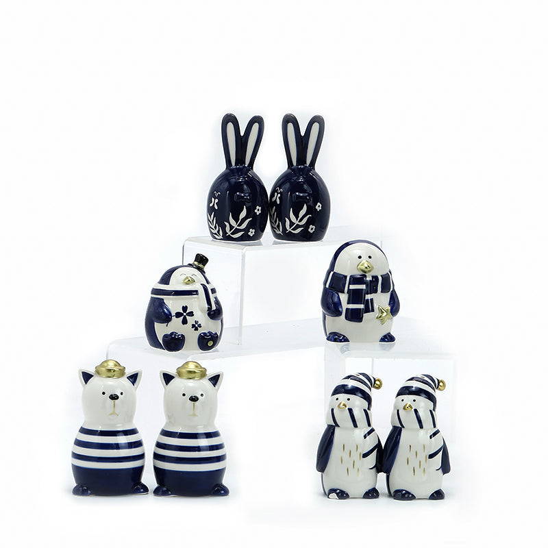 Ceramic salt and pepper shaker 无尺寸图   Custom Ceramic  Kitchen Cookie Candy  Storage Container Pottery  Coffee Tea Sugar Food  Storage Jar With Lids