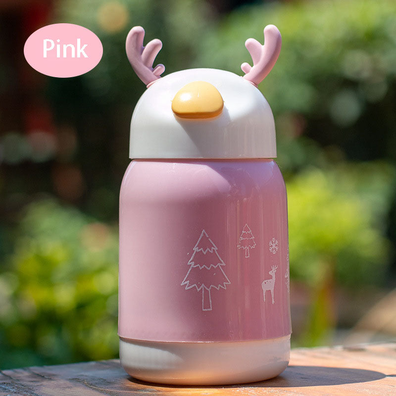 Children's Cartoon Cup Christmas Small Gift Opening Attraction Gift Giving Double Glass Mug Students