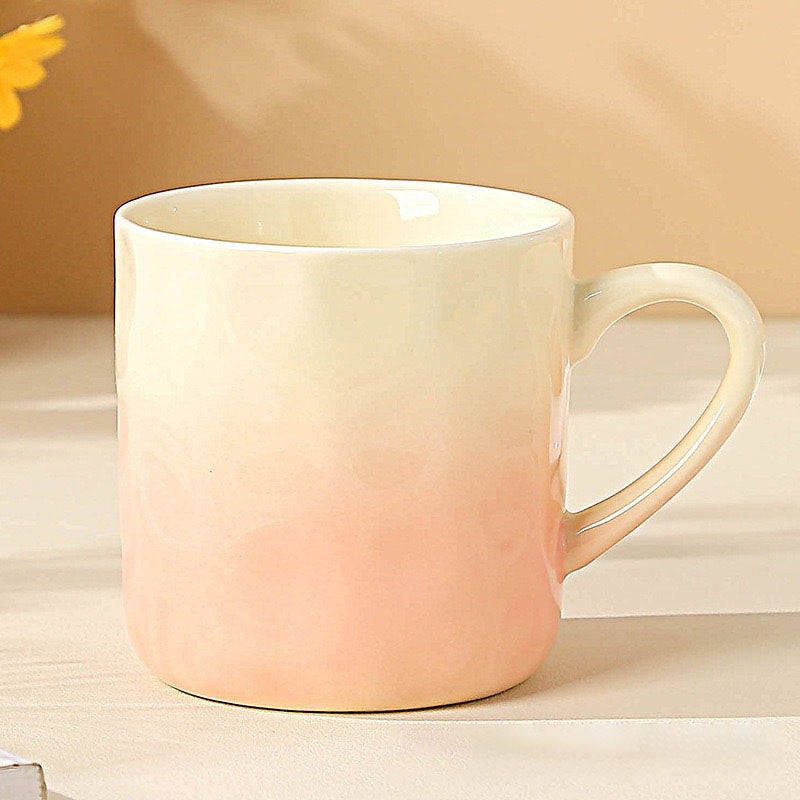 High-color Gradient Mug Companion Gift Women Mug Home Design Ceramic Mug Couple Breakfast Mug Gift