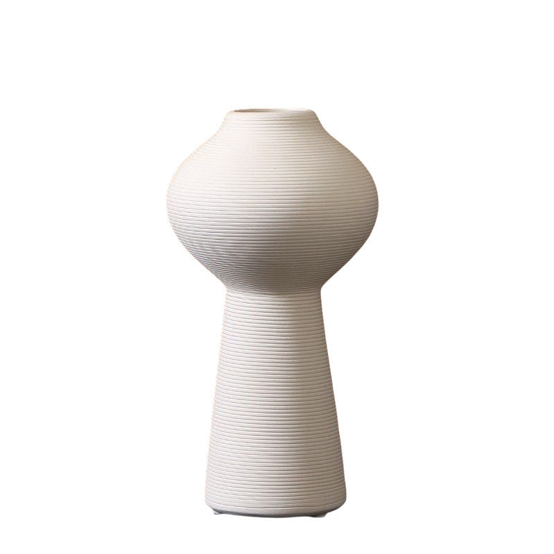Scandinavian Modern Ins Ceramic Vase Dry Flower Arrangement Living Room Bookcase Wine Cabinet Sample Room Decorative Accessories