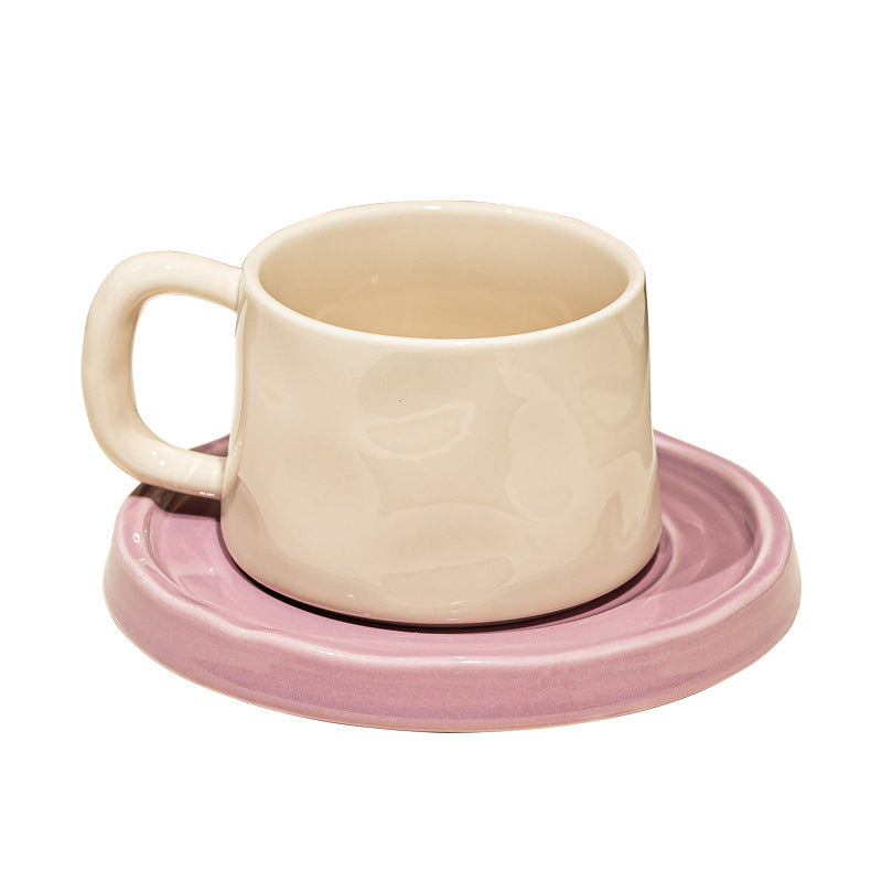 Ceramic Coffee Mug Exquisite Mug Afternoon Tea Cup Tea Cup Couple Cup Saucer French Female High-value Cup Gift