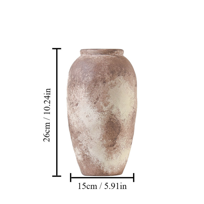 Rustic Handmade Pottery Flower Pot Ceramic Vase For Home Decoration Antique Ceramic Combination Vase Arrangement for Home Decoration