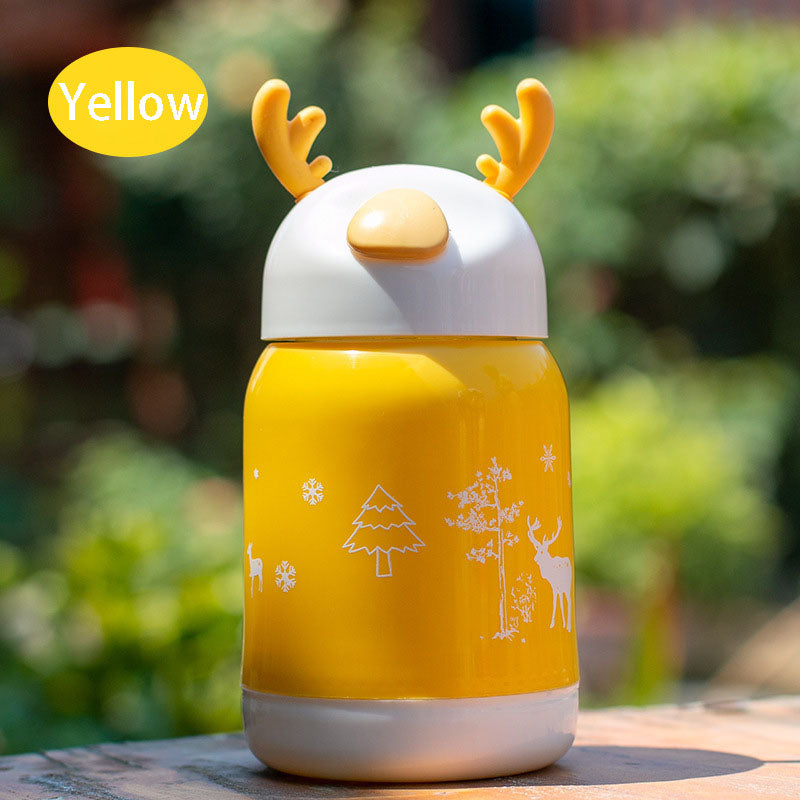 Children's Cartoon Cup Christmas Small Gift Opening Attraction Gift Giving Double Glass Mug Students