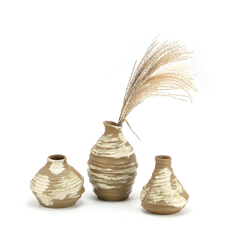 Original Coarse pottery Flower Vase Wabi sabi Style Vase Ceramics Vase For Home Decor Creative Table Decoration