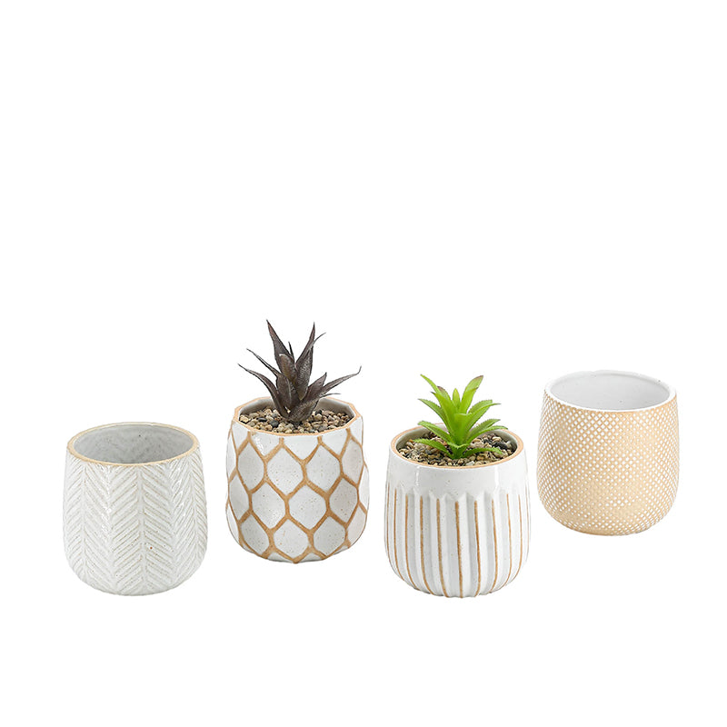 Ceramic flower pot and vase series Nordic style modern ceramic vase living room black white ceramic dry flower decorations vase ornaments
