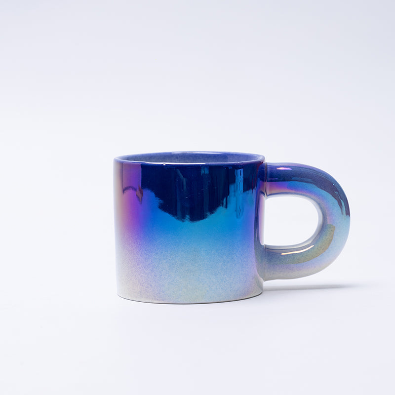 Multi-Colour Gradient Ceramic Mug Creative Ins Fashion Pearl Surface Luxury Scandinavian Modern Ceramic Coffee Cup Mugs