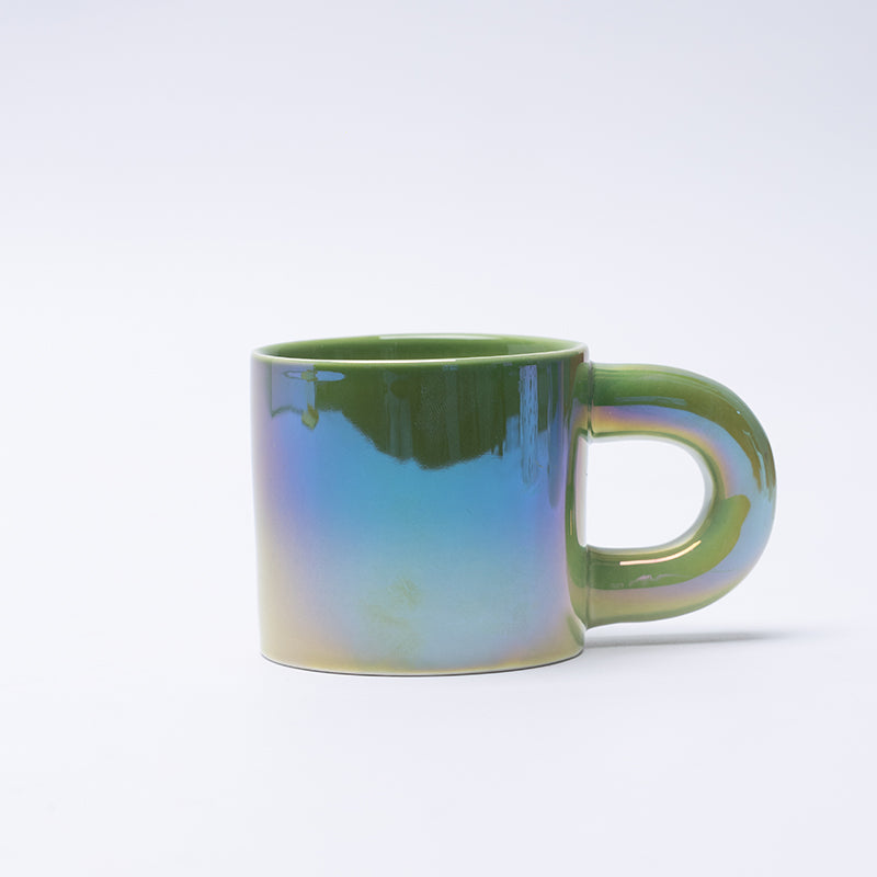 Multi-Colour Gradient Ceramic Mug Creative Ins Fashion Pearl Surface Luxury Scandinavian Modern Ceramic Coffee Cup Mugs