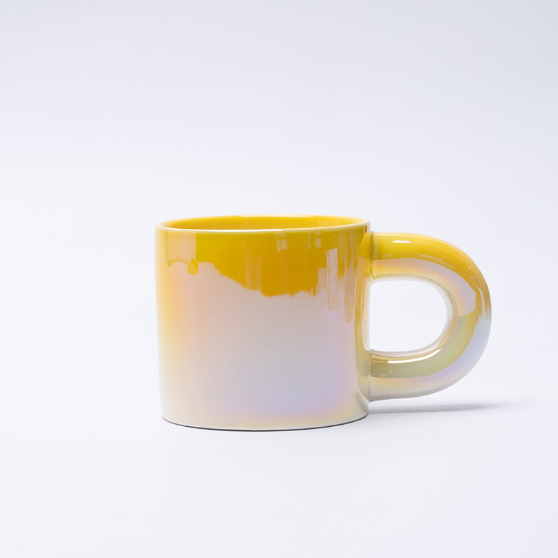 Multi-Colour Gradient Ceramic Mug Creative Ins Fashion Pearl Surface Luxury Scandinavian Modern Ceramic Coffee Cup Mugs