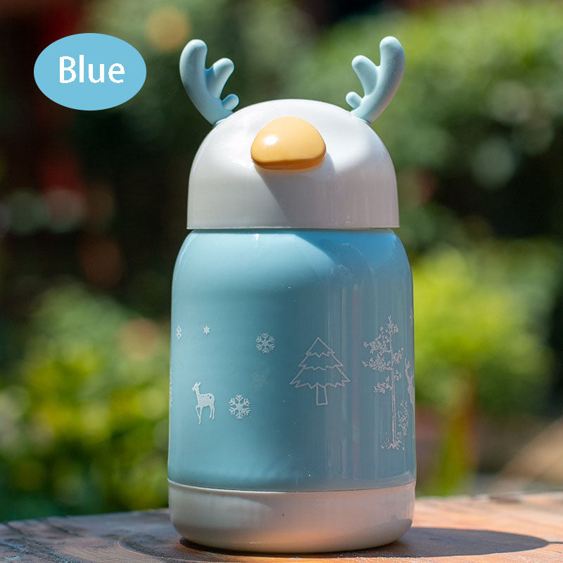 Children's Cartoon Cup Christmas Small Gift Opening Attraction Gift Giving Double Glass Mug Students