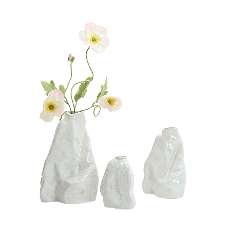 Nordic Luxury Creative Indoor Dining Table Vases Ornament Handmade Ceramic Flower Vase for Home Wedding Decor
