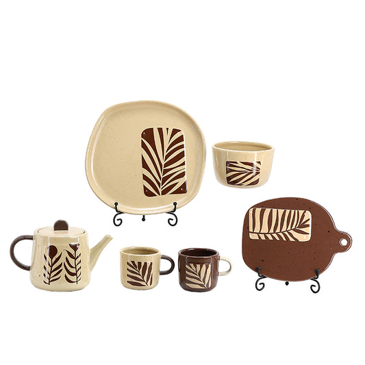 The ceramic mugs daily porcelain tableware set
