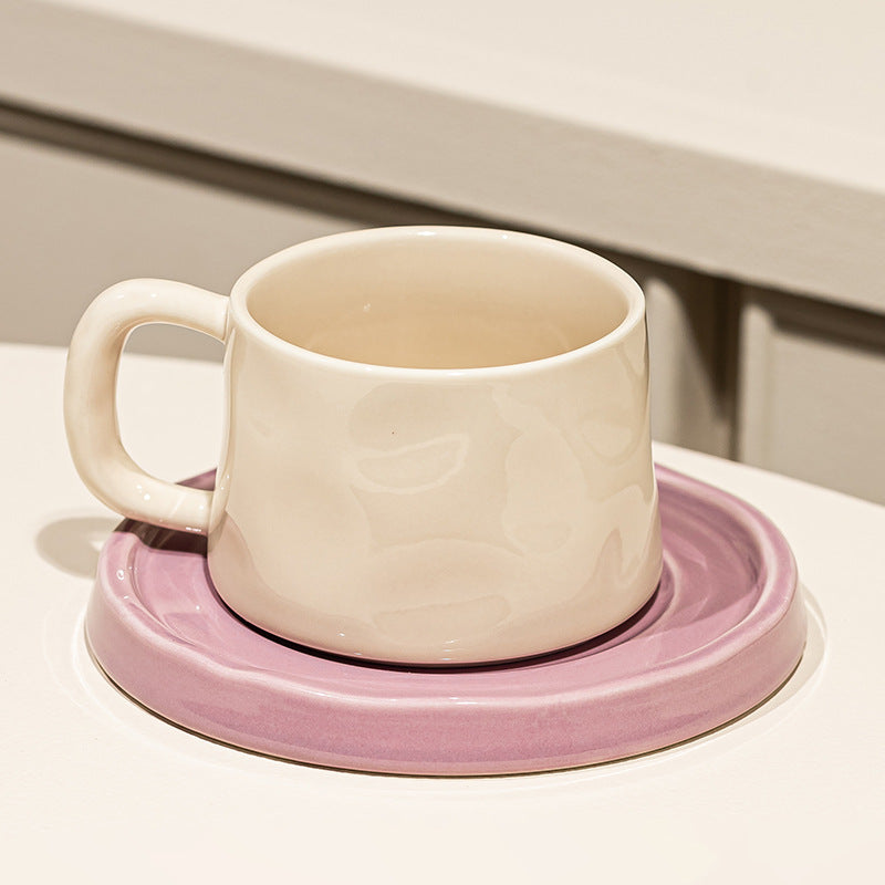 Ceramic Coffee Mug Exquisite Mug Afternoon Tea Cup Tea Cup Couple Cup Saucer French Female High-value Cup Gift