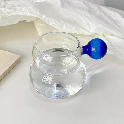 High-value Ins Christmas Glass Creative Three- Dimensional Mug Glass Heat-resistant Three-dimensional Cartoon Christmas Gift Mug