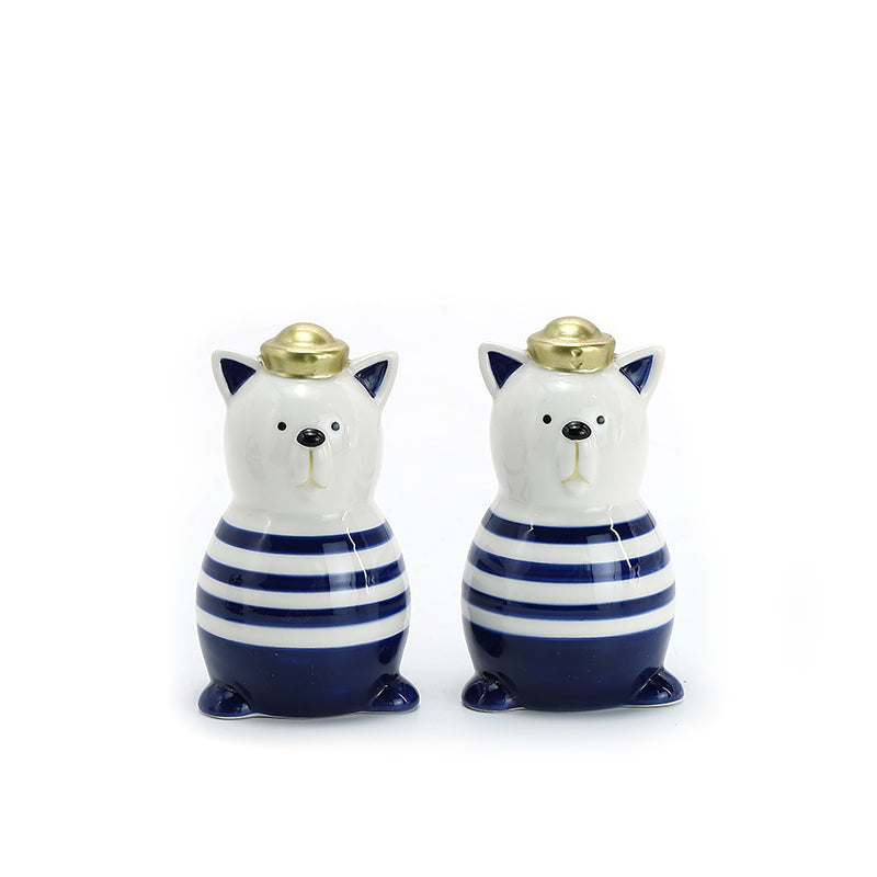 Ceramic salt and pepper shaker 无尺寸图   Custom Ceramic  Kitchen Cookie Candy  Storage Container Pottery  Coffee Tea Sugar Food  Storage Jar With Lids
